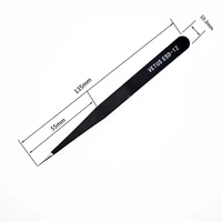New 1Pc VETUS ESD-12 Tweezers High Precision Stainless Steel Elbow Clamp Forceps 2