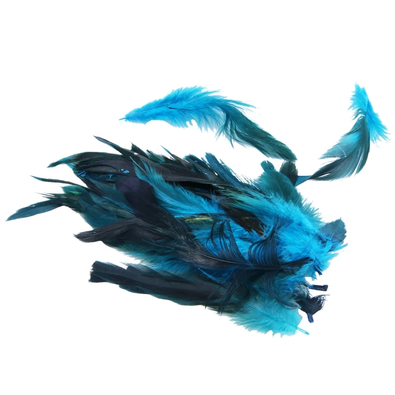 50 красивых петушиные перья 12-18 см/4-7 дюймов синий | Дом и сад