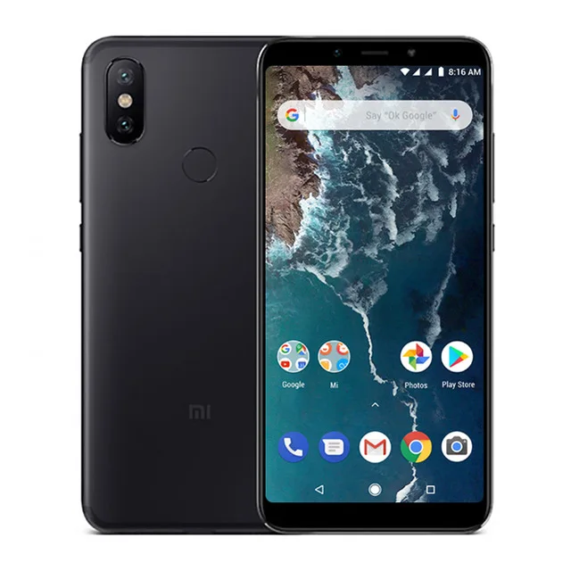 Глобальная версия Xiaomi Mi A2, 4 ГБ, 64 ГБ, 5,99 дюйма, 18:9, полноэкранный Восьмиядерный процессор Snapdragon 660, МП AI, двойная камера, Android One, мобильный телефон - Цвет: Black