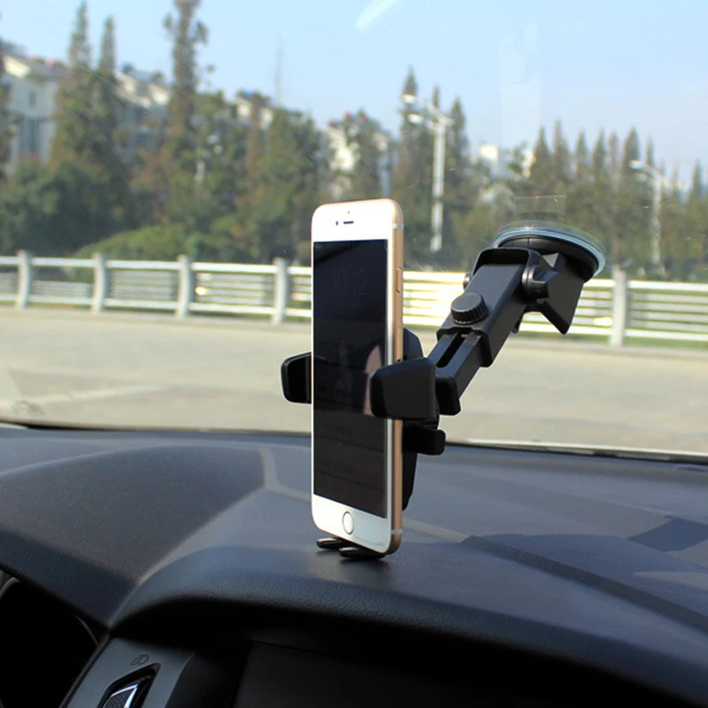 360 Вращающийся Автомобильный держатель для телефона на лобовое стекло Подставка для универсального телефона gps F-Best