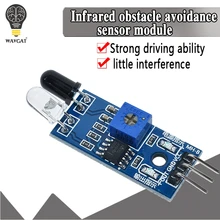 Умная электроника, новинка, для Arduino, сделай сам, умный автомобиль, робот, отражающий, фотоэлектрический, 3pin, ИК, инфракрасный датчик для предотвращения препятствий, модуль