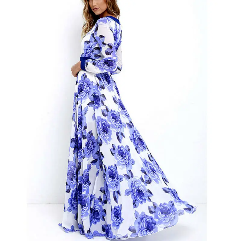 Для женщин Летнее Boho длинное платье вечерняя коктейль-вечеринка пляжное платье Открытое платье без рукавов US Bikini Cover Up пляжная одежда