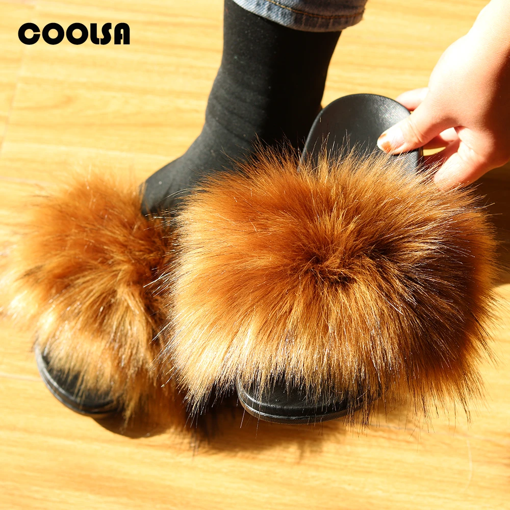 raccoon fur slides aliexpress