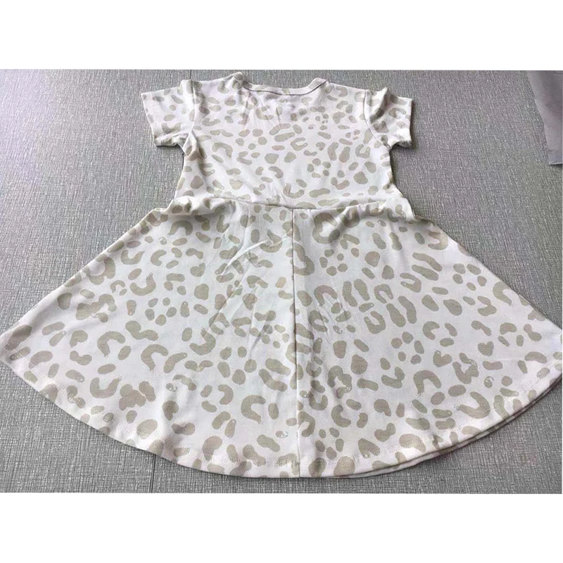 

Girl Dress A-Line Pattern Leopard Print Birthday Dress Female Baby Summer Clothes 2019 New Baby Dresses