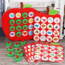 Montessori Children's Memory Concentration Logic Thinking Training Toy Wooden Memory Chess Parent-Child Interactive Brain Game Learning Montessori Children's Memory Concentration Logic Thinking Training Toy Wooden Memory Chess Parent-Child Interactive Brain Game Learning
