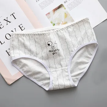 

Hot Women Cotton Panties Sexy Lingerie Briefs Striped Female Underwear Cute Lingerie Ladies Underpants