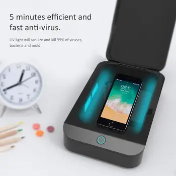 

UV Phone Sterilizer Box Smartphone Cleaner Sanitizer Disinfection Box Toothbrush Watch Ultraviolet Light Disinfector