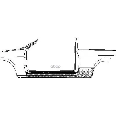 Порог Кузова Прав Opel: Astra F 91-97 2дв VAN WEZEL арт. 3734102