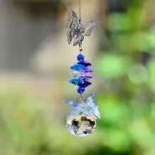 Солнцезащитный Ловец KaiNai, садовые солнцезащитные Ловцы, металлическая бабочка, радужная коллекция, подвесное Хрустальное украшение, украшение для дома Солнцезащитный Ловец KaiNai, садовые солнцезащитные Ловцы, металлическая бабочка, радужная коллекция, подвесное Хрустальное украшение, украшение для дома