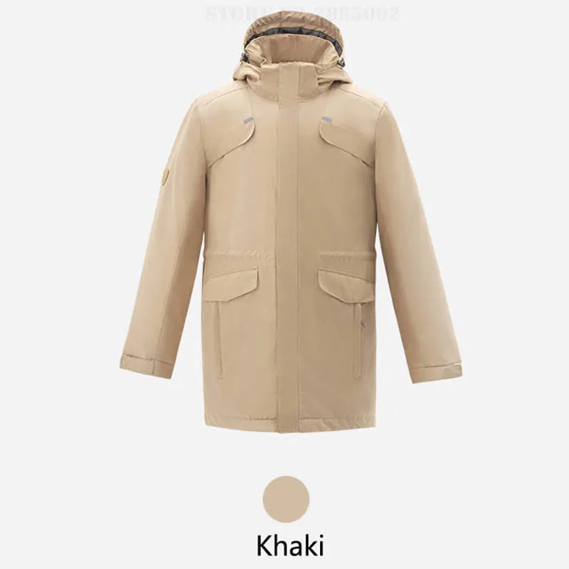 Khaki-XL Xiaomi DMN аэрогель анти-холодное пальто куртка Сильный Холодный жидкий азот спрей серебряное гнездо термостат зимнее пальто - Цвет: Khaki-XL