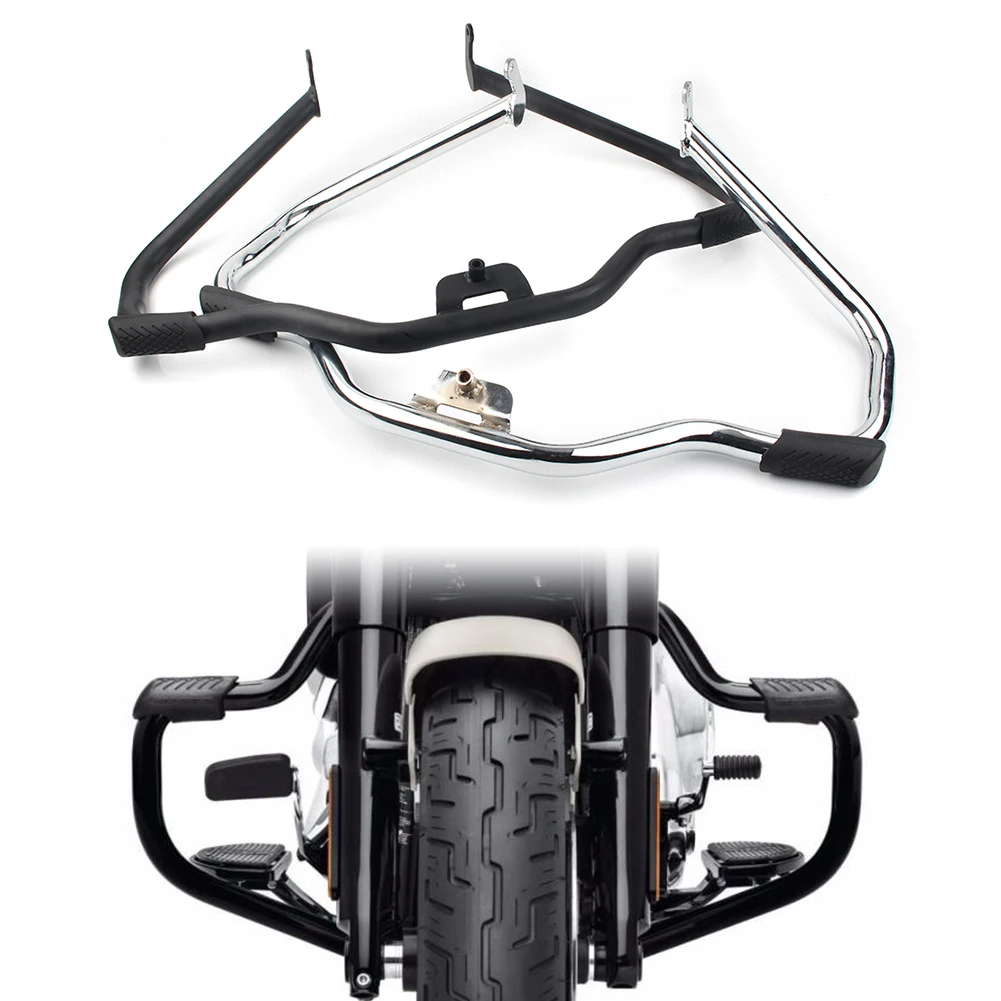 Защитная панель двигателя мотоцикла черного цвета для Harley Softail FXBRS FXBR FXFBS FXFB FLFBS FLFB