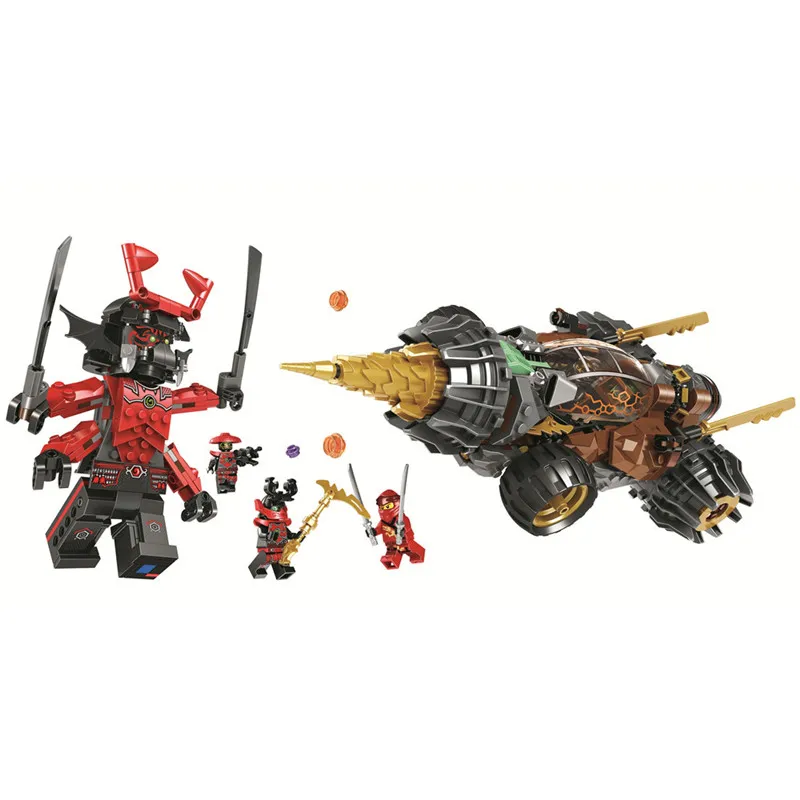 

587pcs Earth Driller Building Blocks Bricks Compatible Legoinglys Ninjagoing 11163 Toys for Children Christmas Gift