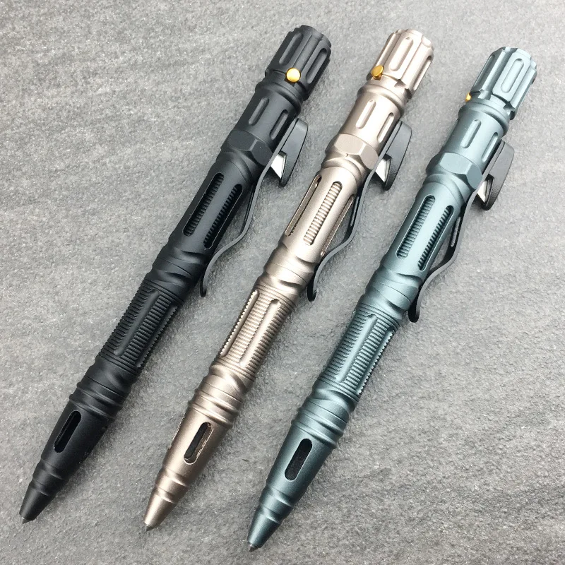 Portable Multi-Function Outdoor Survival Tactical Pen Emergency Glass Breaker Self Defense Flashlight Screwdriver EDC Tool