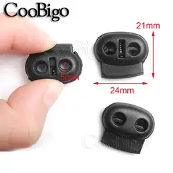 Cord Lock Stopper Clips for Apparel and DIY Projects - Pack of 5 (C black)