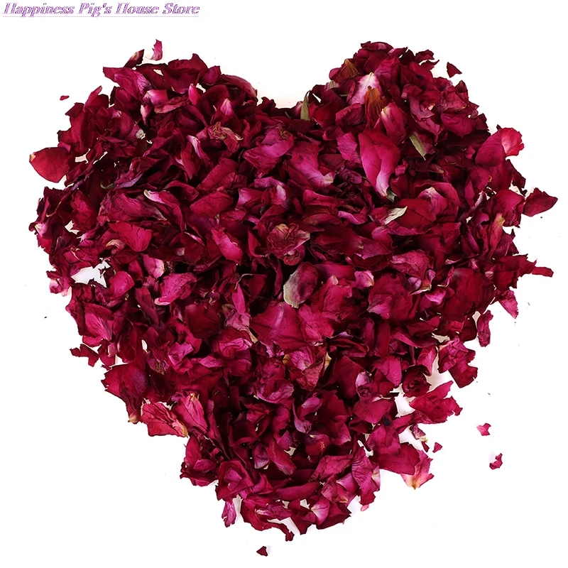 Romantic 100g/200g Natural Dried Rose Petals Bath Dry Flower Petal Spa Whitening Shower Aromatherapy Bathing Supply