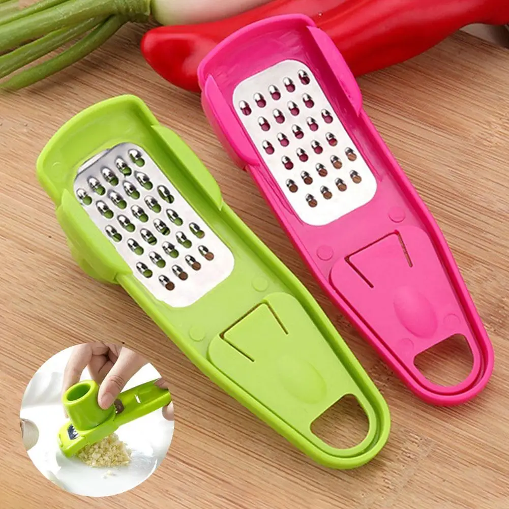 2Colors Multifunction Stainless Steel Ginger Garlic Grinding Grater Planer Slicer Cutter Cooking Tool Utensils Kitchen Accessory | Дом и сад
