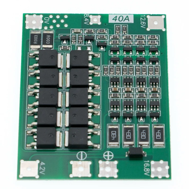 4S 40A 18650 литий-ионный аккумулятор зарядное устройство BMS плата PCB защитный модуль с балансом для бурового двигателя 14,8 в 16,8 в Lipo модуль