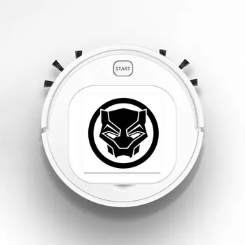 

Robot Vacuum Cleaner Intelligent Automatic Mopping Clean Robot for Hard Floor Carpet Infinity War Avengers Black Panther Logo