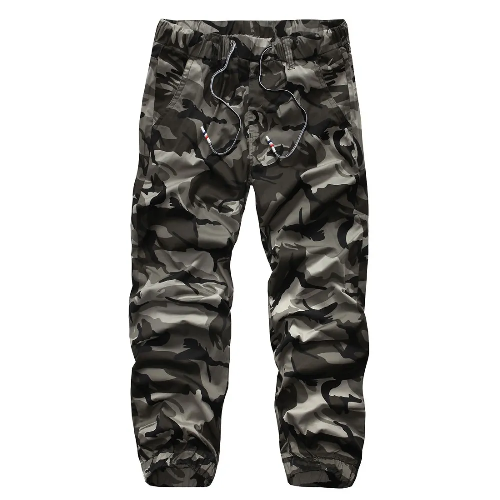 Camo Joggers Foe мужские камуфляжные военные брюки с принтом, новая мода, на талии, на шнурке, эластичный пояс, джинсы, брюки-карго