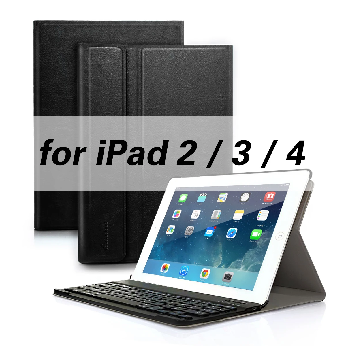 ipad 2 3 4 Smart Keyboard Чехол для iPad 9,7 для iPad 2/3/4, iPad Air 2 iPad Pro 9," Bluetooth клавиатура чехол с подставкой Чехол - Цвет: ipad 2 3 4