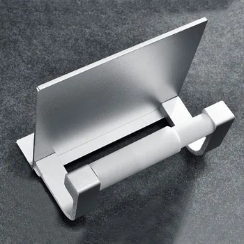 

Free Punch Tissue Holder Bathroom Toilet Toilet Paper Holder Space Aluminum Paper Towel Holder Kitchen Roll Holder