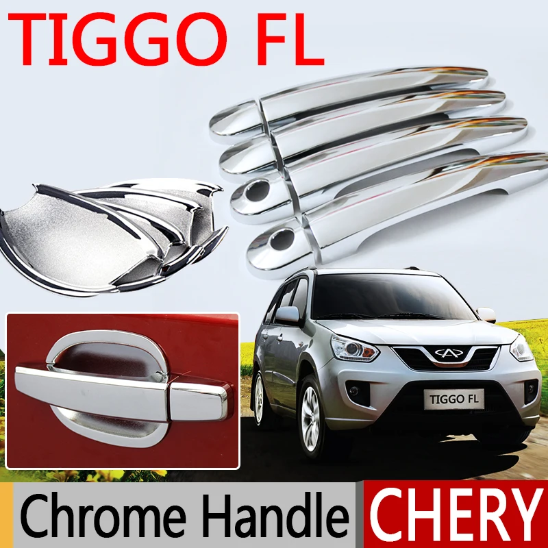 Горячая Распродажа аксессуары для Chery Tiggo FL хромированные дверные ручки 2011 2012 2013