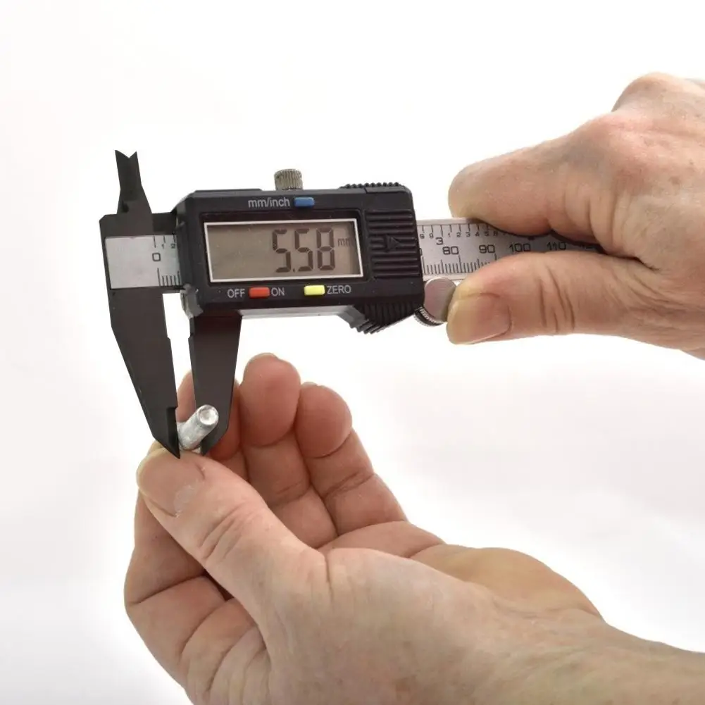 BINGFANG-W 150mm 6 inch LCD Digital Ruler Electronic Carbon Fiber Vernier Caliper Gauge Micrometer Measuring Tool Calibre Digital Suwmiarka
