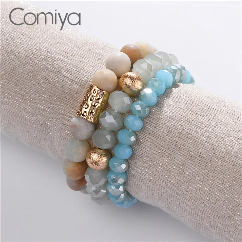 

Comiya Bracelets Beads Gold Color Zinc Alloy Charms Chain Korean Bracelet Sets Fashion Bijoux Accessoreis Mujer Bangle Bracelet