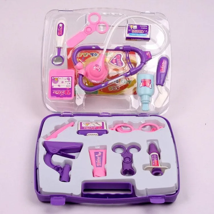 Kids Childrens Role Play Doctor Nurses Toy Medical Set Kit Gift Hard Carry Case* 