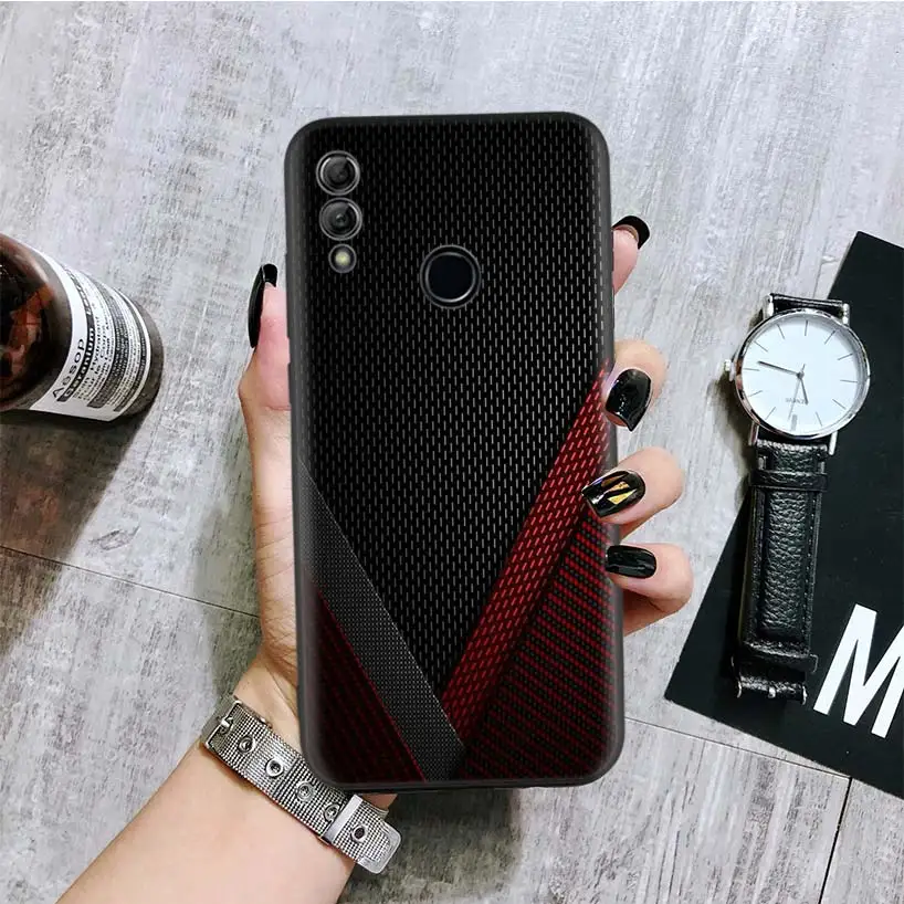 Black Light Dark Figures Black Cover Phone Case for Huawei Y9 Y5 Y6 Y7 2019 Honor 5