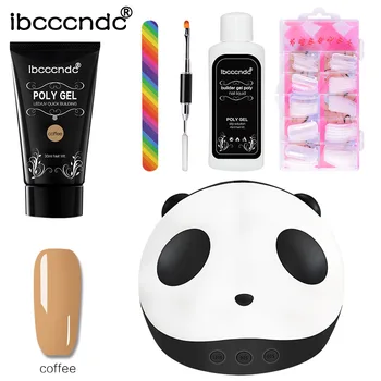 

Ibcccndc 36W Uv Led Lamp Sensor Poly Gel Kit Nail Builder Gel Varnish Polish Polygel Quick Nail Extension Gel Solution Nail Drye