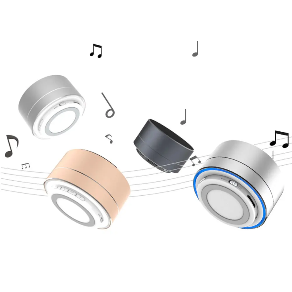 Мини Bluetooth Колонка A10 портативная металлическая Беспроводная колонка сабвуфер с