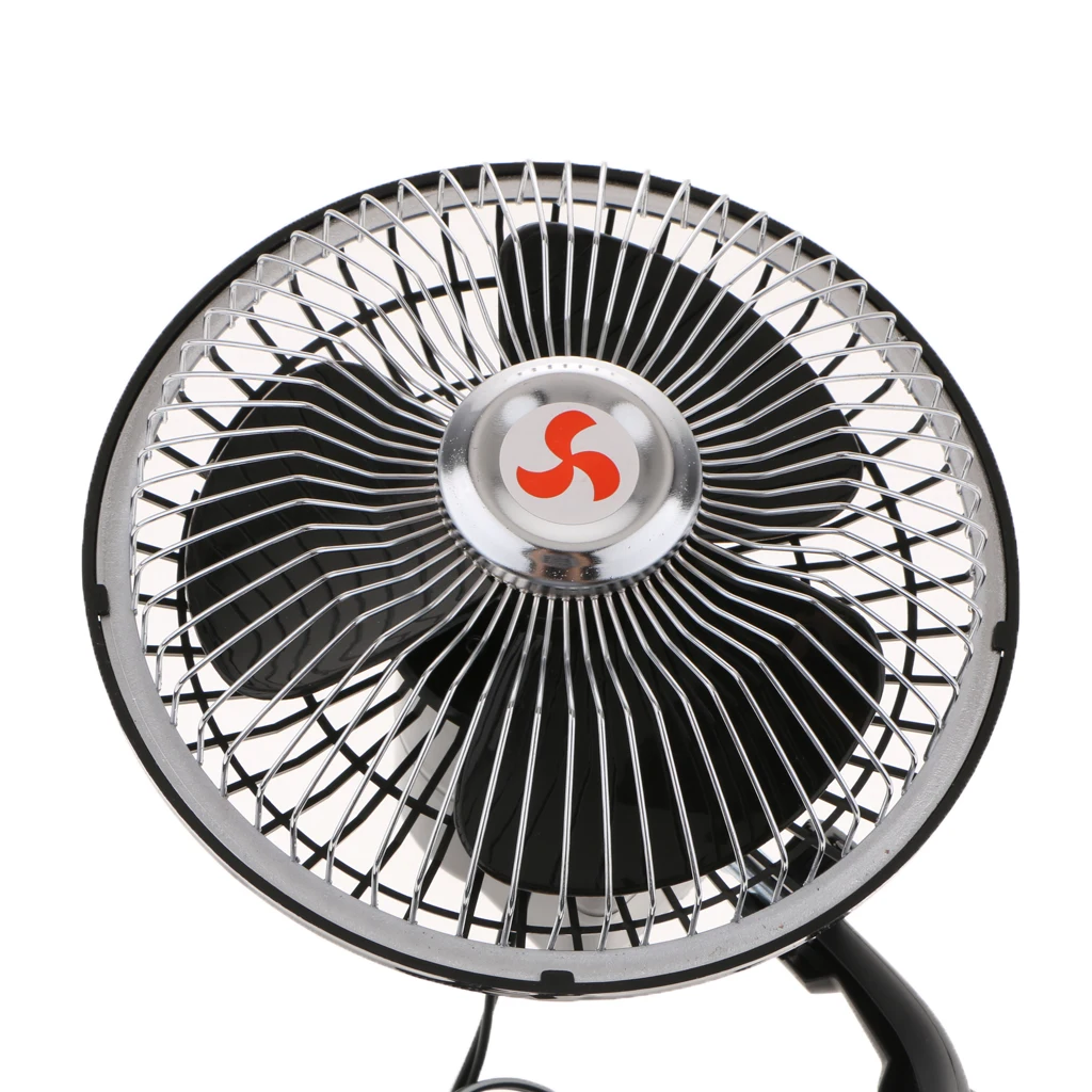 12V Car Truck Windshield Electric Fan Cooling System Suction Cup Car Fan Adjustable Cooling Vehicle Truck System