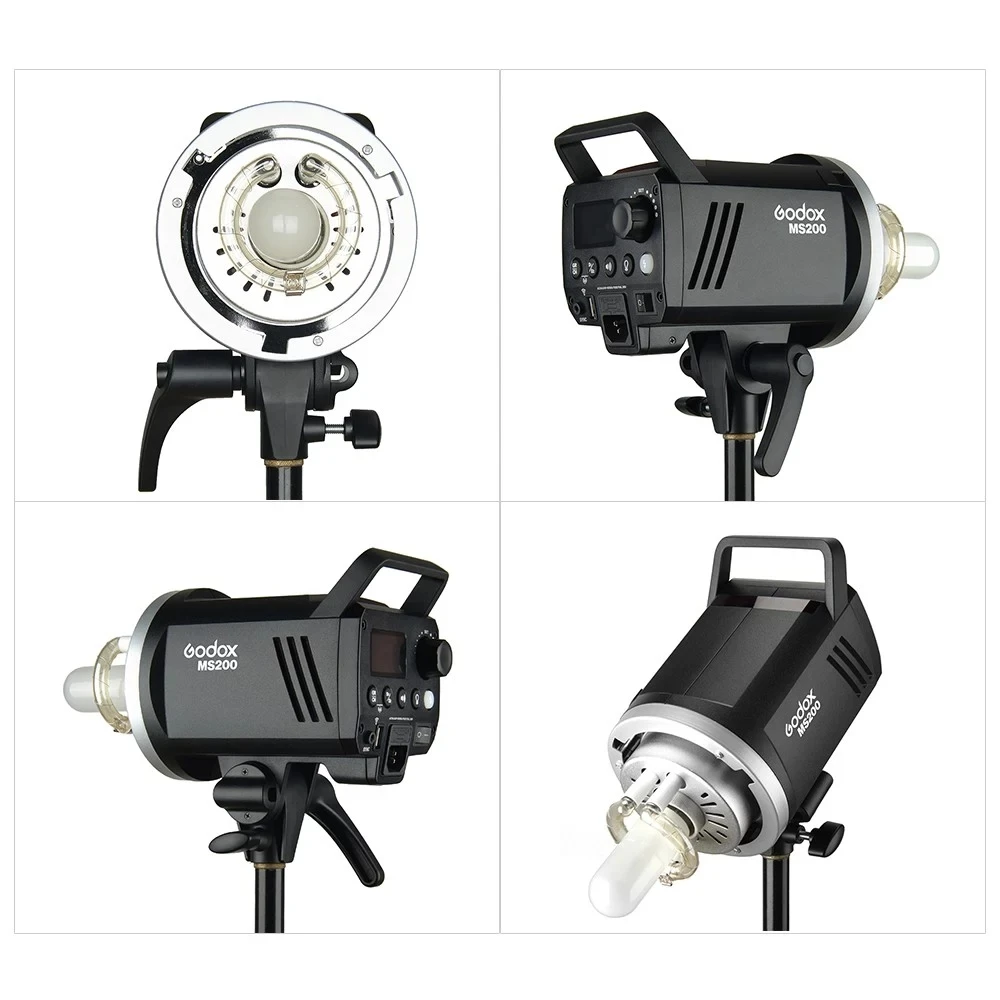 Godox MS200 200Ws GN53 5600K 2,4G Беспроводная система X с 150 Вт моделирующая лампа Bowens Mount Studio Flash Strobe Light Monolight