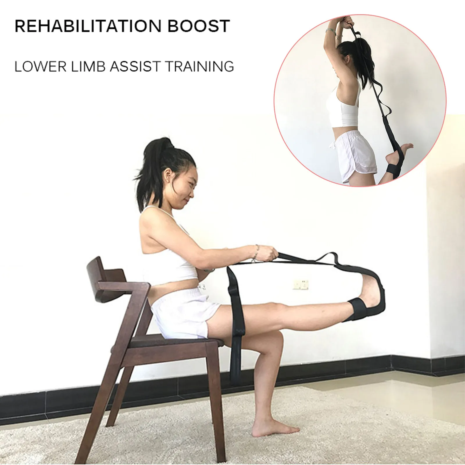 Yoga Ligament Stretching Foot Strap Leg Training Belt Foot Correct Ankle Braces 
