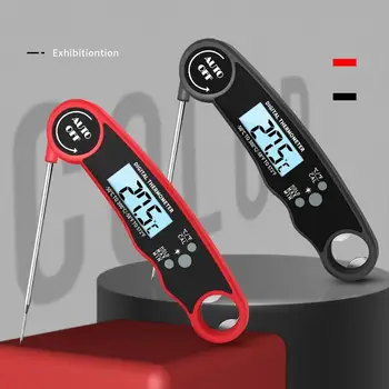 

Barbecue Thermometer Automatic Switch Digital For Kitchen Food Cooking Waterproof Thermometer With Corkscrew Function Tool