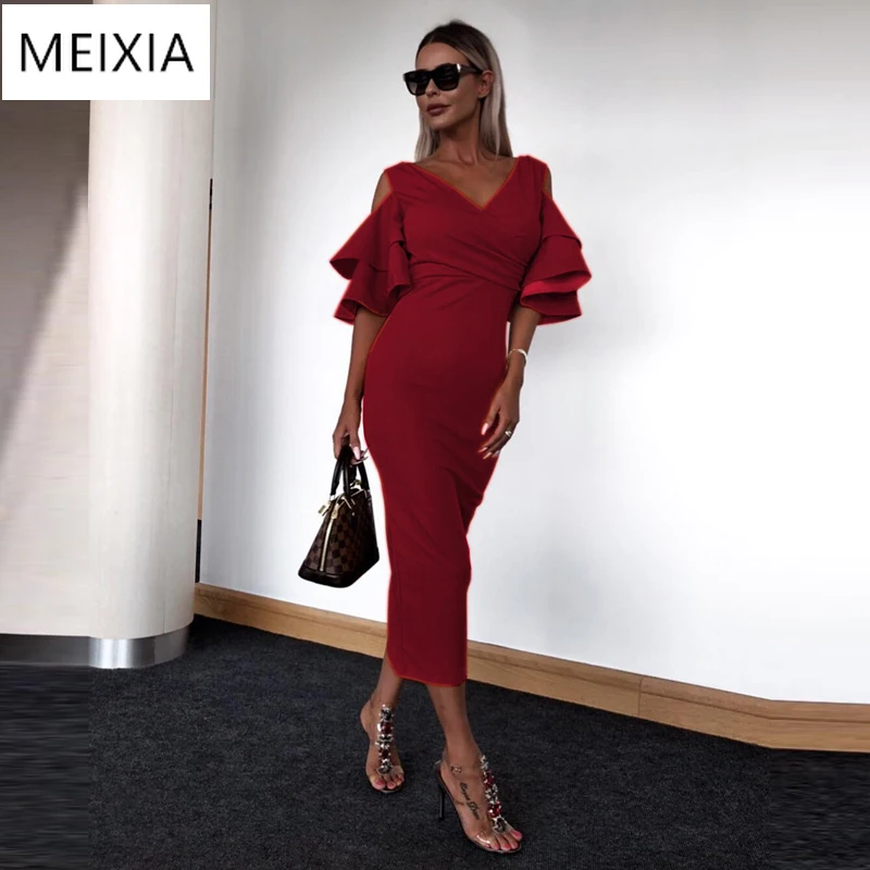 2019 Women Long Dress Autumn Maxi Dress Solid Women Bodycon Night Club Party Pencil Dresses Woman Vestidos