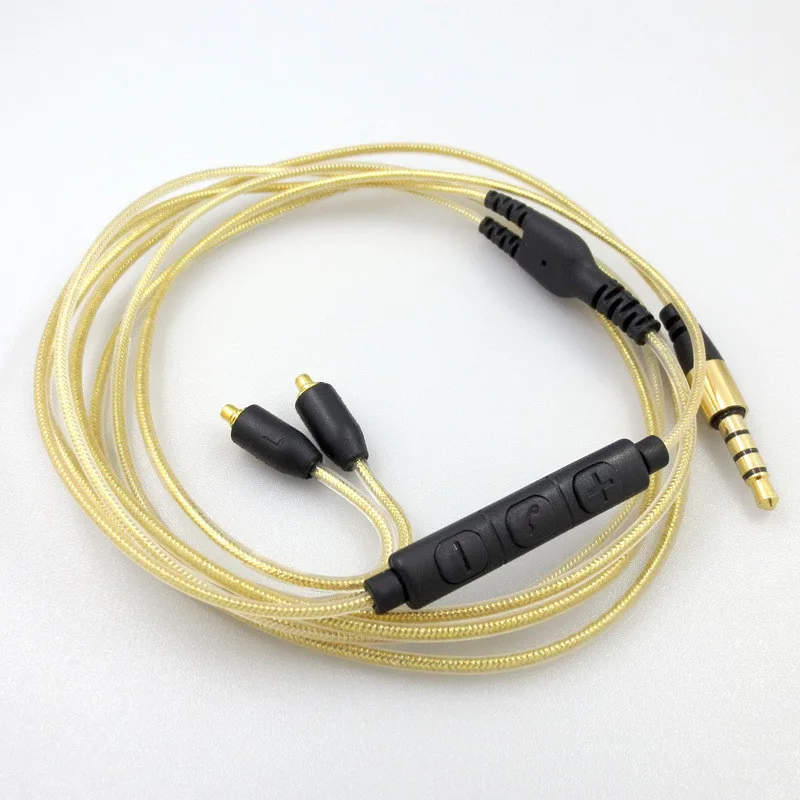 Замена аудио разъем mmcx кабель для Shure SE215 SE315 SE425 SE535 SE846 UE900 W40 W50 W60 W80 UM30 FC850 FX1200