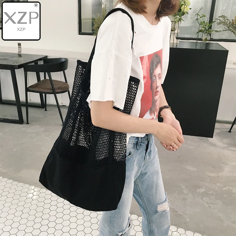 

XZP Fruit Shopping Bag Storage Ultra Reusable Grocery Bags Tote Canvas Net Fabric Bag Bolsa Compra Plegable