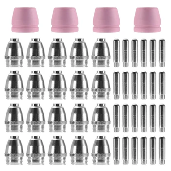 

New 44Pcs Plasma Cutter Torch Tips Electrode Accessory Consumables Kit AG-60 BI1026