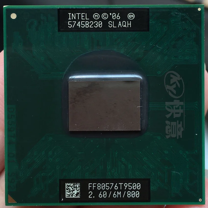 Intel Core 2 Duo t9500 Ноутбук Процессор 6 м Кэш 2,6 ГГц 800 двухъядерный ноутбук процессор для 965 чипсет