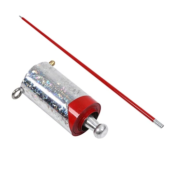 

110Cm Metal Appearing Cane Red Cudgel Pocket Staff Magic Tricks for Professional Magician Stage Street Magie Illusion Accessorie