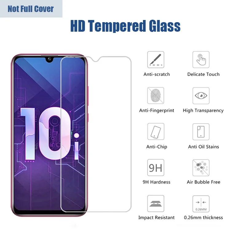 Anti Scratch Tempered Glass For Honor 8A 6A 6C Pro 6X 7X 7A 8C 9A 9C Screen Protector On Huawei Honor 8X 9X 10X Lite X10 5G Film mobile phone screen protector