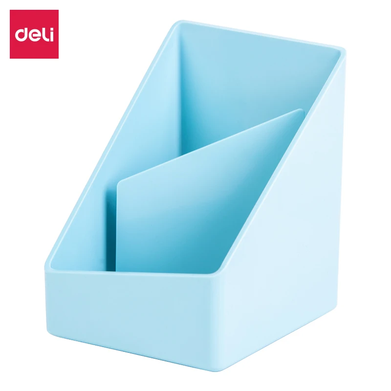 

Deli 2 Grid Desktop Storage Box Trapezoidal Multi-function Pencil Holder Pen Stand Office Desk Accessories Organizer 8911