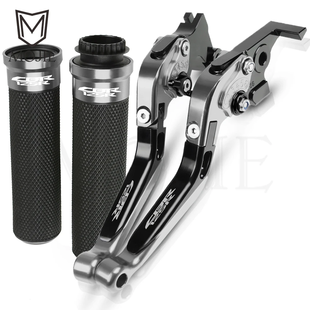 Для Honda CBR125R CBR 125R 125 R CBR125 R 2005 2011- Мотоцикл с ЧПУ сцепные рычаги Руль ручками - Цвет: GY CBR125R 05