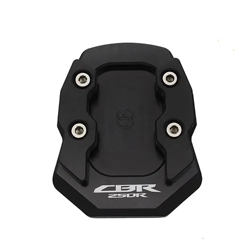 CNC мотоциклетные CBR 250R Sidestand подставки сбоку подставка пластина для Honda CBR250R 2011 2012 2013 - Цвет: With logo Black