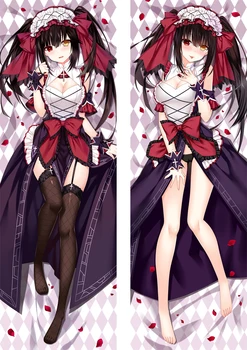 

2019-May update Japanese Anime DATE A LIVE Tokisaki Kurumi sexy girl Dakimakura body Pillow case Hugging Body Pillow Cover case