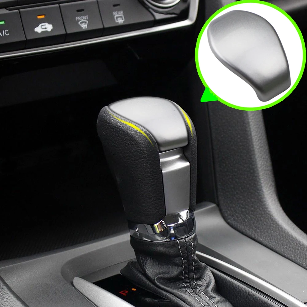 Для Honda Civic ABS Хромированная автомобильная ручка переключения передач крышка гандбол отделка наклейки, автоаксессуары
