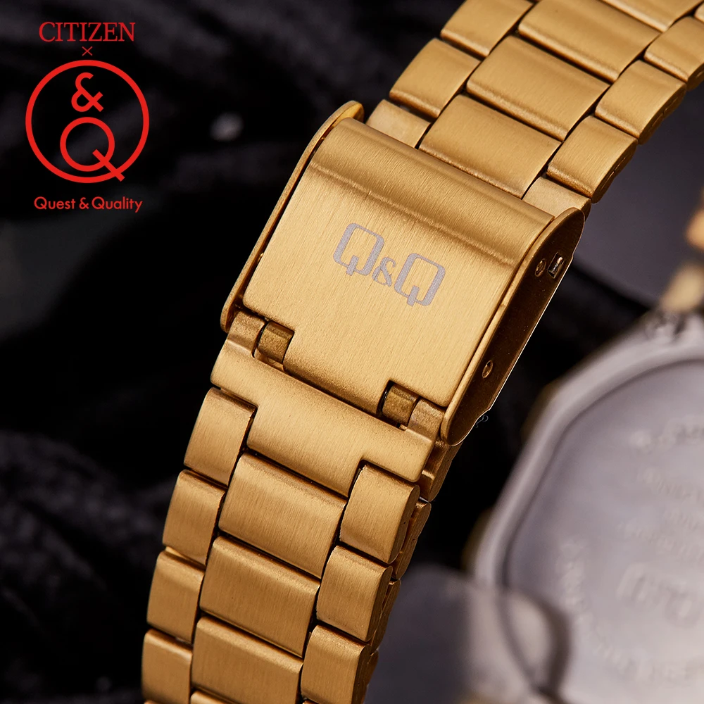 Citizen Q\u0026Q orologio da uomo Gold Top Luxury Set 30m Orologio al quarzo  impermeabile Orologio da polso sportivo Orologio classico retrò Orologio  luminoso Relogio Orologio digitale Orologio militare Orologio  cronografo|Quartz Watches| -