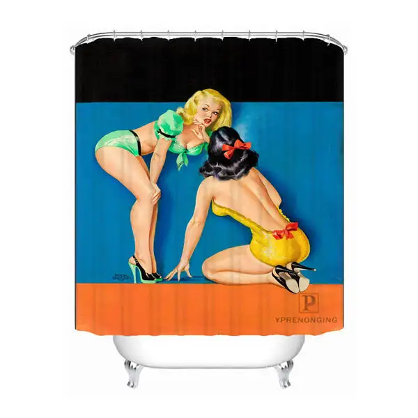 Shower Curtain Ванна Шторка для ванной персонализированные булавки Up Gril с домашний Декор автомобиля занавеска для душа водонепроницаемые тканевые Крючки#180417-01-65 - Цвет: Shower Curtain
